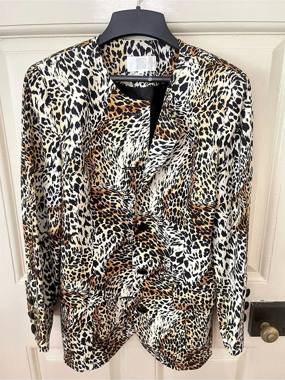 Bagley mischka Animal Print Blazer in Brown & Black Size 10 Like New